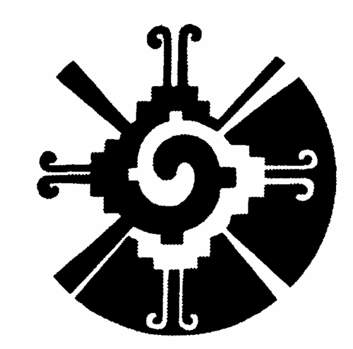 Mayan sacred spiral symbol